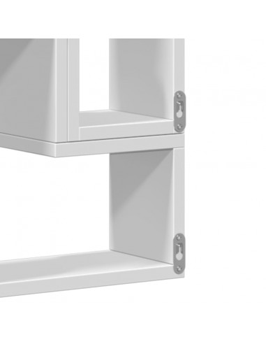Scaffale a Parete Bianco 90x12x64 cm in Legno Multistrato