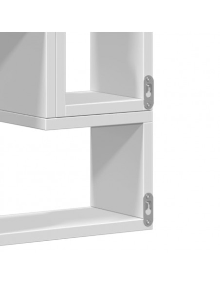 Scaffale a Parete Bianco 90x12x64 cm in Legno Multistrato