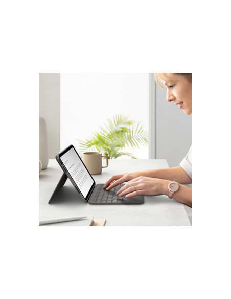 Logitech Folio Touch QWERTY Italiano Smart Connector Grigio