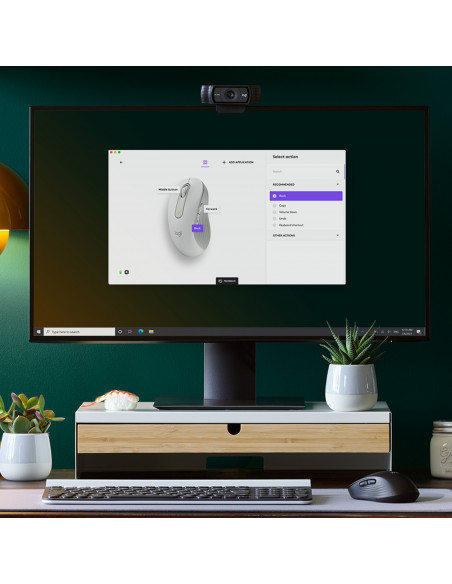 Logitech Signature M650 mouse Ufficio Mancino RF senza fili + Bluetooth Ottico 4000 DPI