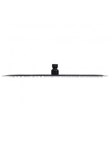 Testa Doccia a Pioggia in Acciaio Inox 40 cm Rotonda Nera