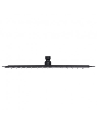 Testa Doccia a Pioggia in Acciaio Inox 40x40 cm Quadrata Nera