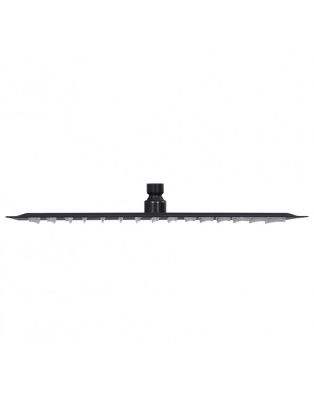 Testa Doccia a Pioggia in Acciaio Inox 40x40 cm Quadrata Nera
