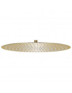 Testa Doccia a Pioggia in Acciaio Inox 50 cm Rotonda Oro 2