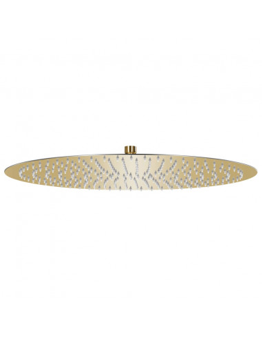 Testa Doccia a Pioggia in Acciaio Inox 50 cm Rotonda Oro
