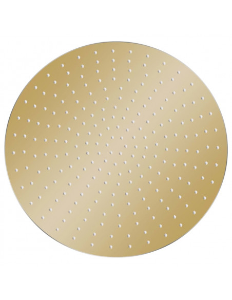 Testa Doccia a Pioggia in Acciaio Inox 50 cm Rotonda Oro