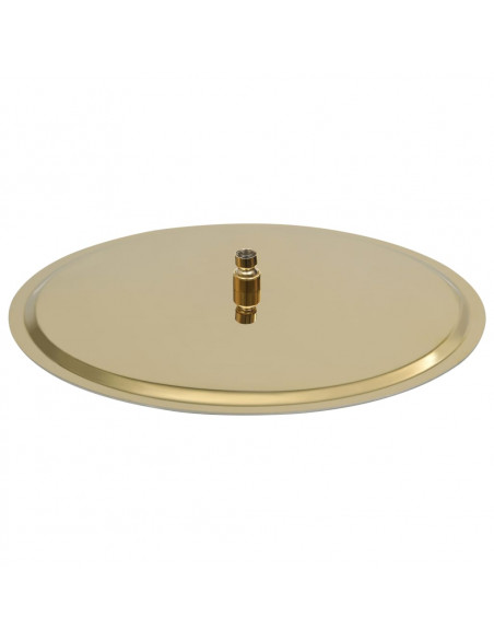 Testa Doccia a Pioggia in Acciaio Inox 50 cm Rotonda Oro