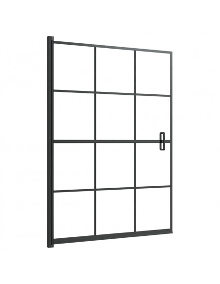 Pannello per Box Doccia in ESG 100x140 cm Nero