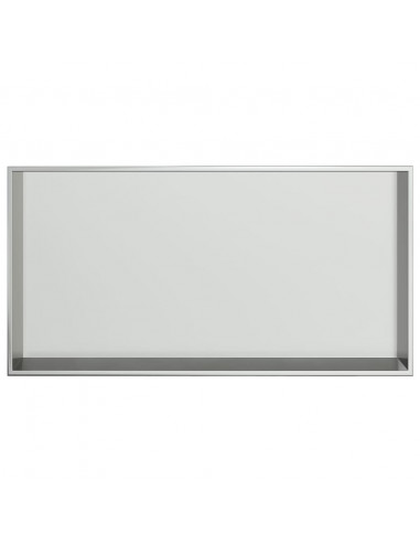 Nicchia per Doccia Argento Spazzolato 62x32x9cm in Acciaio Inox