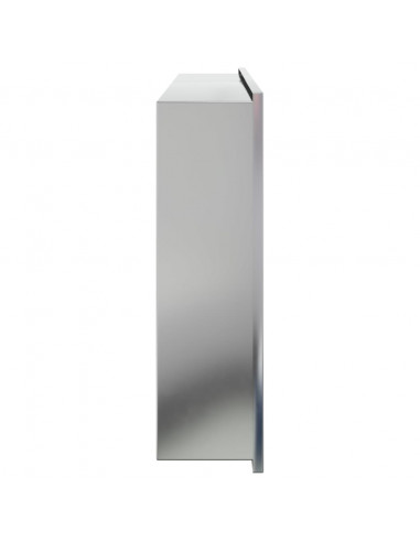 Nicchia per Doccia Argento Spazzolato 62x32x9cm in Acciaio Inox
