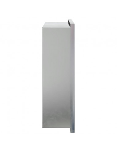 Nicchia per Doccia Argento Spazzolato 32x32x9cm in Acciaio Inox