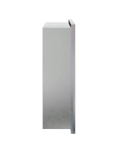 Nicchia per Doccia Argento Spazzolato 32x32x9cm in Acciaio Inox