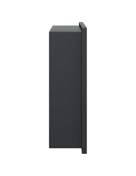 Nicchia per Doccia Nero Opaco 32x32x9cm in Acciaio Inox