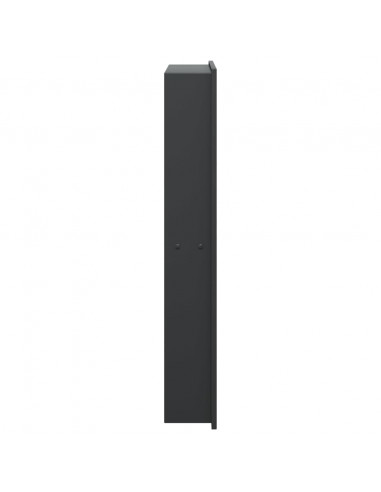 Nicchia per Doccia Nero Opaco 32x62x9cm in Acciaio Inox