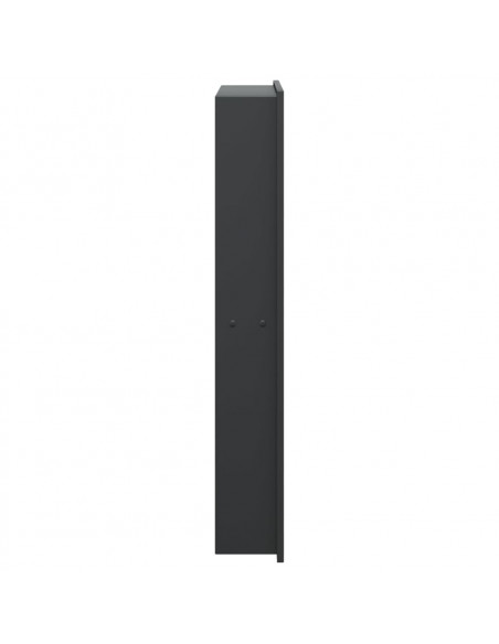Nicchia per Doccia Nero Opaco 32x62x9cm in Acciaio Inox