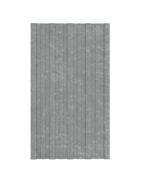 Pannelli da Tetto 36 pz in Acciaio Zincato Argento 80x45 cm