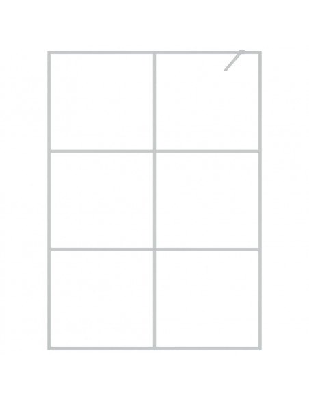 Parete Doccia Walk in Argento 140x195 cm Vetro Trasparente ESG