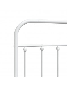 Testiera in Metallo Bianco 100 cm