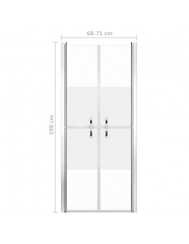 Porta per Doccia in ESG Semi-Satinato 71x190 cm