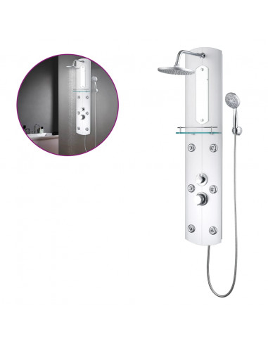 Pannello Doccia 25x43x120 cm Argento