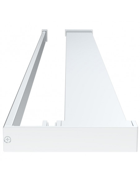 Parete Doccia con Mensola Cromo 90x195cm Vetro ESG e Alluminio