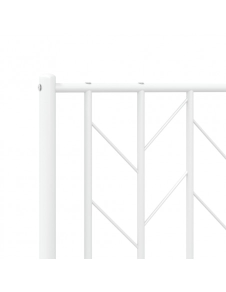 Testiera in Metallo Bianco 120 cm