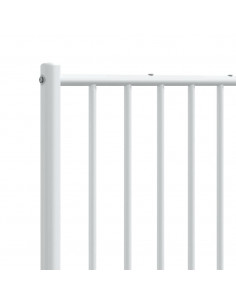 Testiera in Metallo Bianco 120 cm