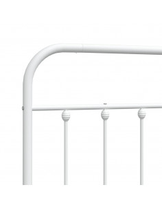 Testiera in Metallo Bianco 150 cm