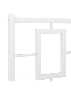 Testiera in Metallo Bianco 150 cm