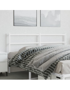 Testiera in Metallo Bianco 150 cm