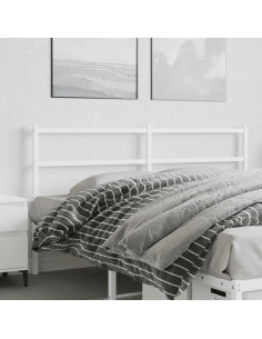 Testiera in Metallo Bianco 160 cm