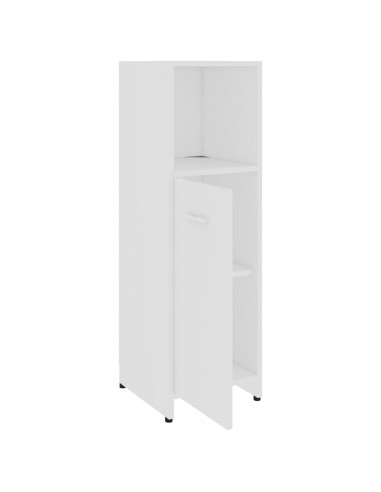 Set Mobili da Bagno 4 pz Bianco in Legno Multistrato