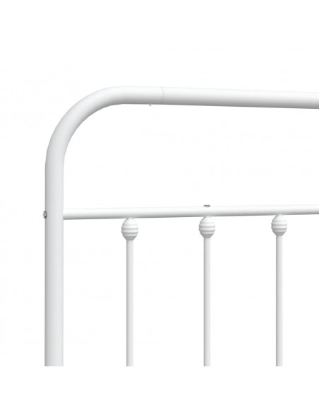Testiera in Metallo Bianco 160 cm