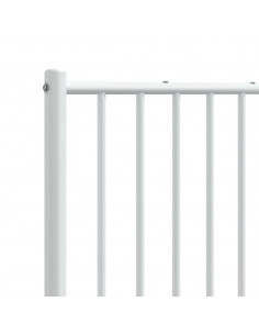 Testiera in Metallo Bianco 160 cm