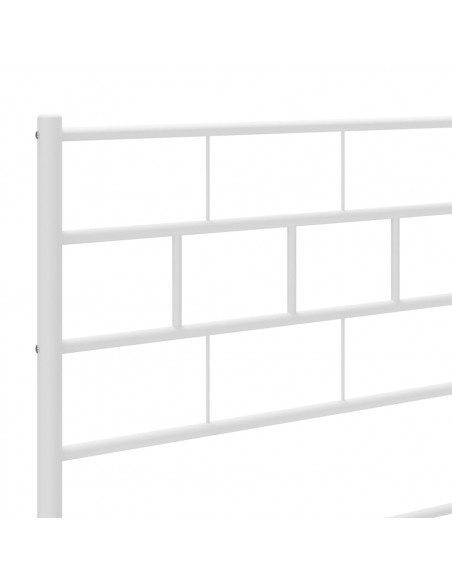 Testiera in Metallo Bianco 180 cm