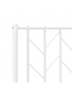 Testiera in Metallo Bianco 180 cm