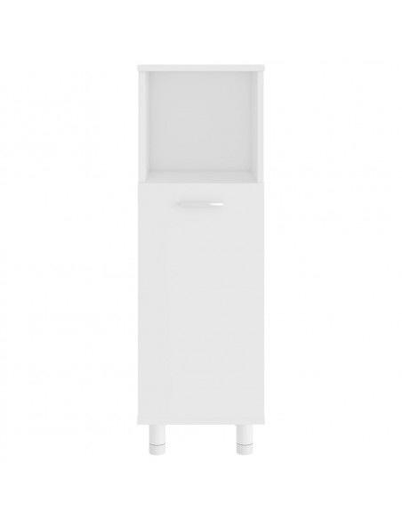 Set Mobili da Bagno 3 pz Bianco in Truciolato
