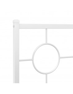 Testiera in Metallo Bianco 193 cm