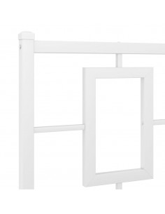 Testiera in Metallo Bianco 200 cm