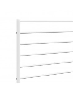 Testiera in Metallo Bianco 200 cm