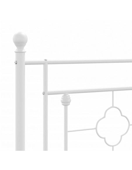 Testiera in Metallo Bianco 75 cm