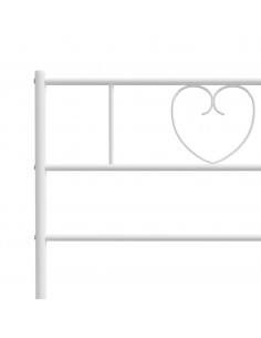 Testiera in Metallo Bianco 75 cm