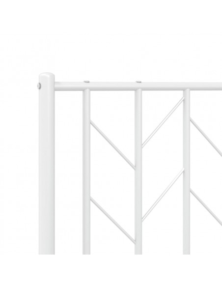 Testiera in Metallo Bianco 75 cm
