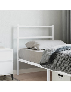 Testiera in Metallo Bianco 75 cm