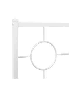 Testiera in Metallo Bianco 75 cm