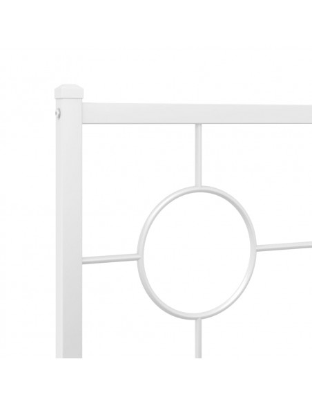 Testiera in Metallo Bianco 75 cm