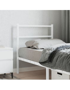 Testiera in Metallo Bianco 80 cm