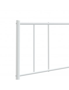 Testiera in Metallo Bianco 80 cm