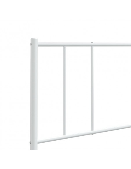 Testiera in Metallo Bianco 80 cm
