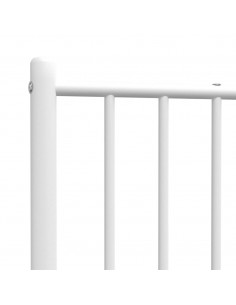 Testiera in Metallo Bianco 80 cm